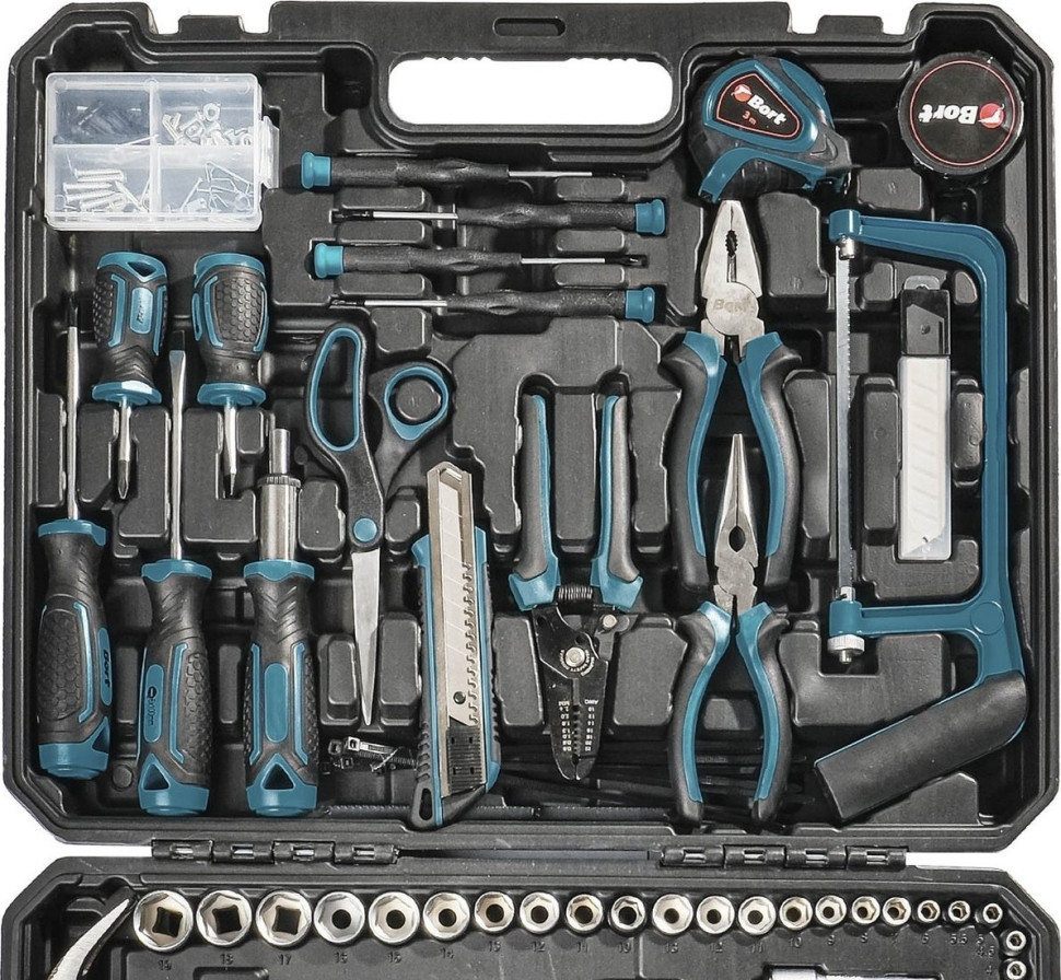 Набор домашнего мастера BORT BTK-210 (210 предметов)