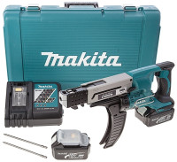 Шуруповерт для гипсокартона Makita DFR550RFE (с 2-мя АКБ, кейс)