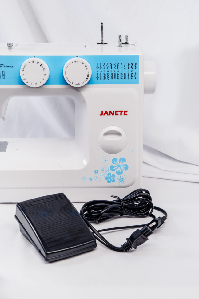 Электромеханическая швейная машина Janete 989 (голубой)