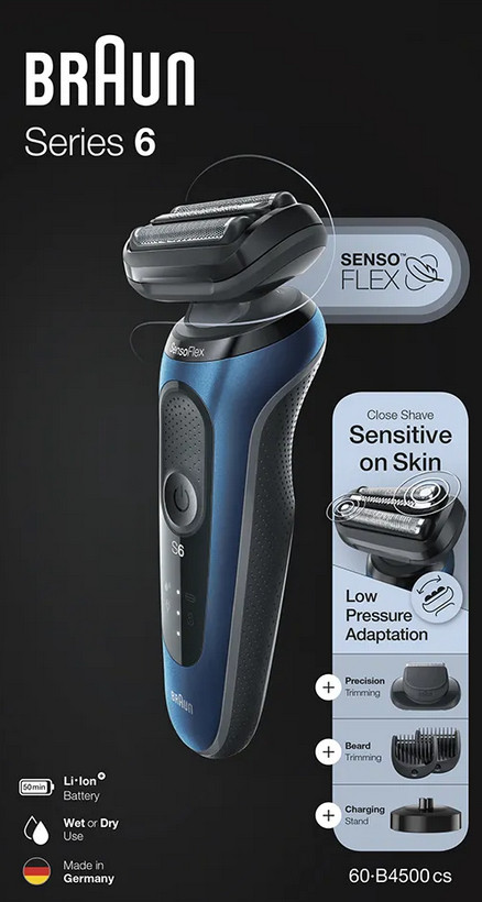 Электробритва мужская Braun Series 6 60-B4500cs Электробритва мужская Braun Series 6 60-B4500cs
