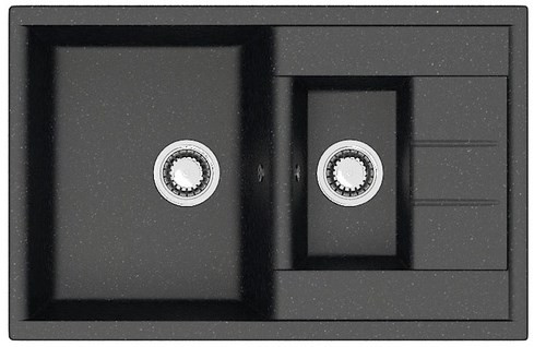 Кухонная мойка Berge BR-7612 (черный матовый)
