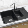 Кухонная мойка Berge BR-7612 (черный матовый)