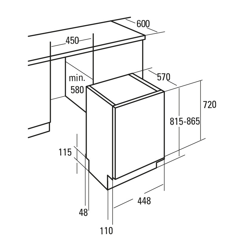 Посудомоечная машина CATA LVI45009 Посудомоечная машина CATA LVI45009