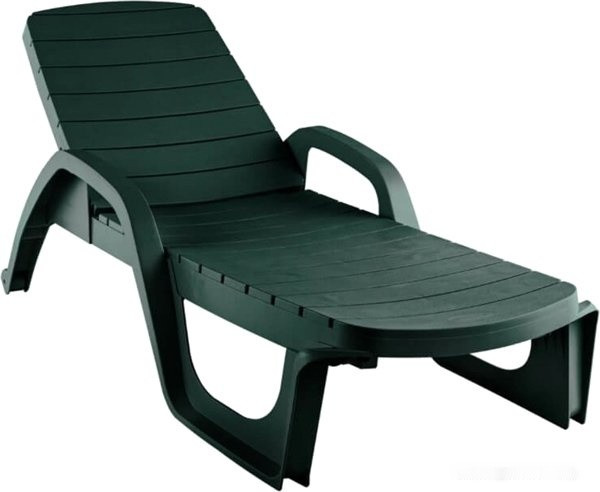 Шезлонг Элластик-Пласт Прованс 190x70x32 (темно-зеленый)