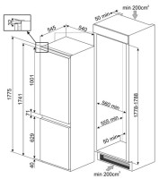 Холодильник Smeg C8174TNE