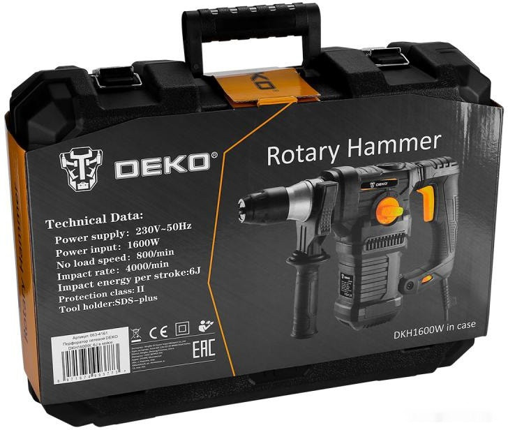 Перфоратор Deko DKH1600W SET 7 Перфоратор Deko DKH1600W SET 7