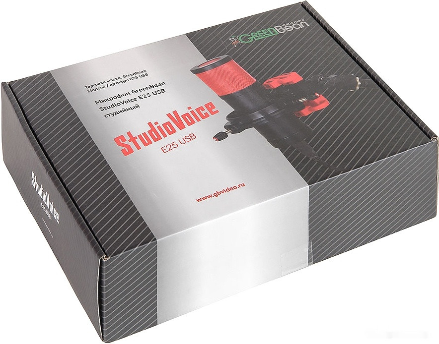 Проводной микрофон GreenBean StudioVoice E25 USB Проводной микрофон GreenBean StudioVoice E25 USB
