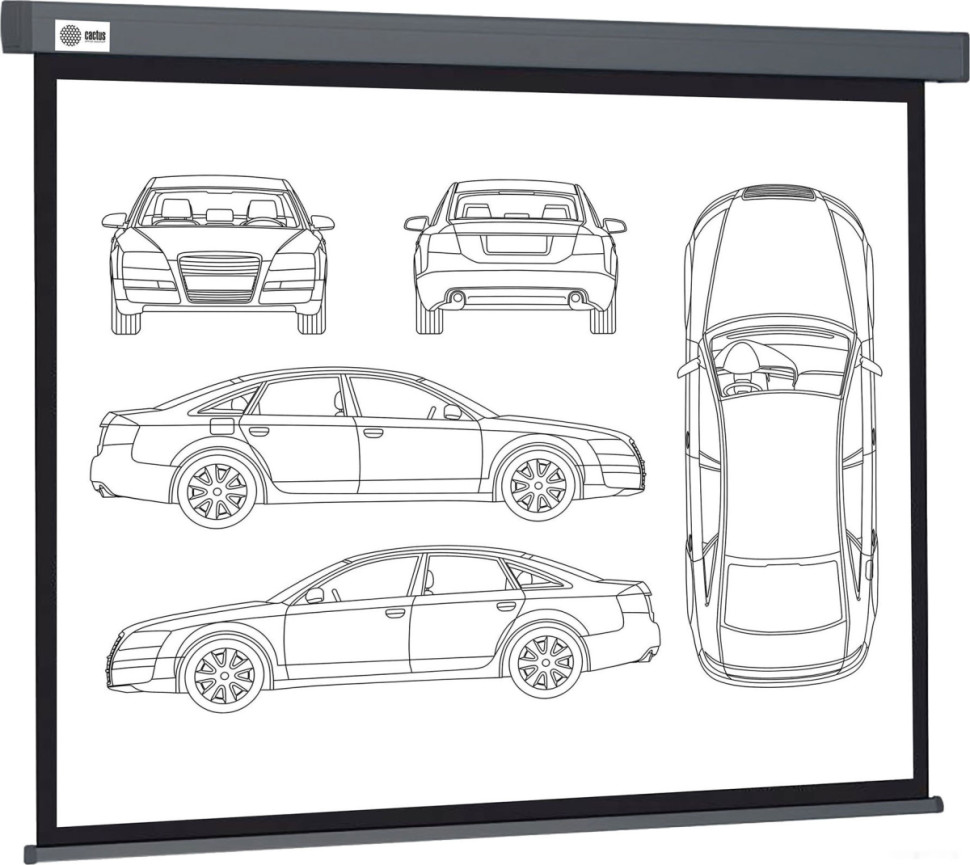 Проекционный экран Cactus Wallscreen 168x299 CS-PSW-168X299-SG