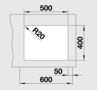 Кухонная мойка Blanco ETAGON 500-U черный 525887