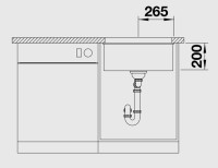 Кухонная мойка Blanco ETAGON 500-U черный 525887