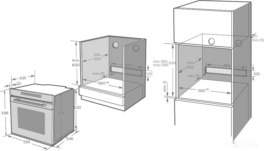 Духовой шкаф Weissgauff EOM 891 SWx