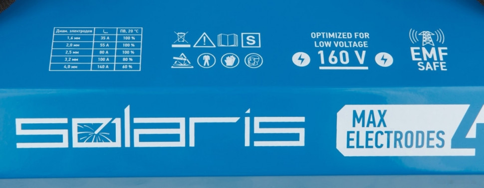 Сварочный инвертор Solaris MMA-200D Сварочный инвертор Solaris MMA-200D