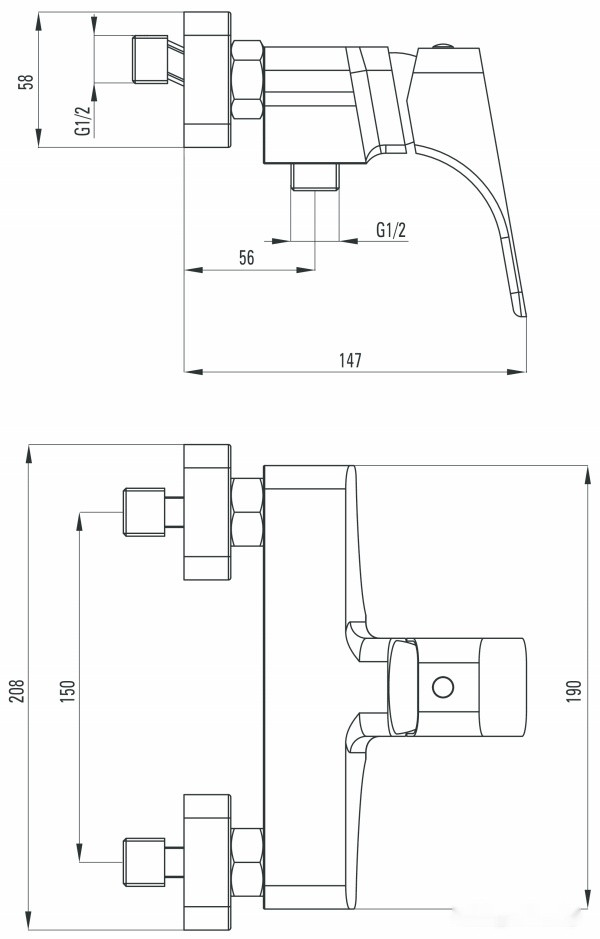 Смеситель Deante Hiacynt Nero BQH N40M