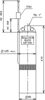 Скважинный насос Водолей БЦПЭ 0,5-40 У