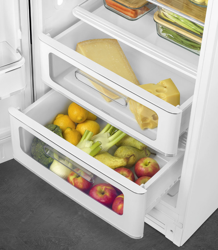 Однокамерный холодильник Smeg FAB28LWH5 Однокамерный холодильник Smeg FAB28LWH5