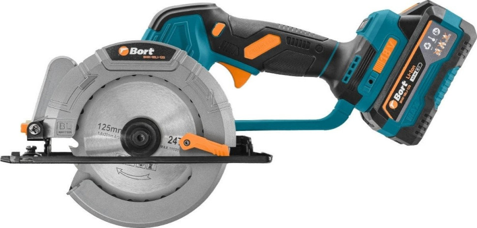 Дисковая (циркулярная) пила BORT BHK-18Li-125 (с 2-мя АКБ) Дисковая (циркулярная) пила BORT BHK-18Li-125 (с 2-мя АКБ)