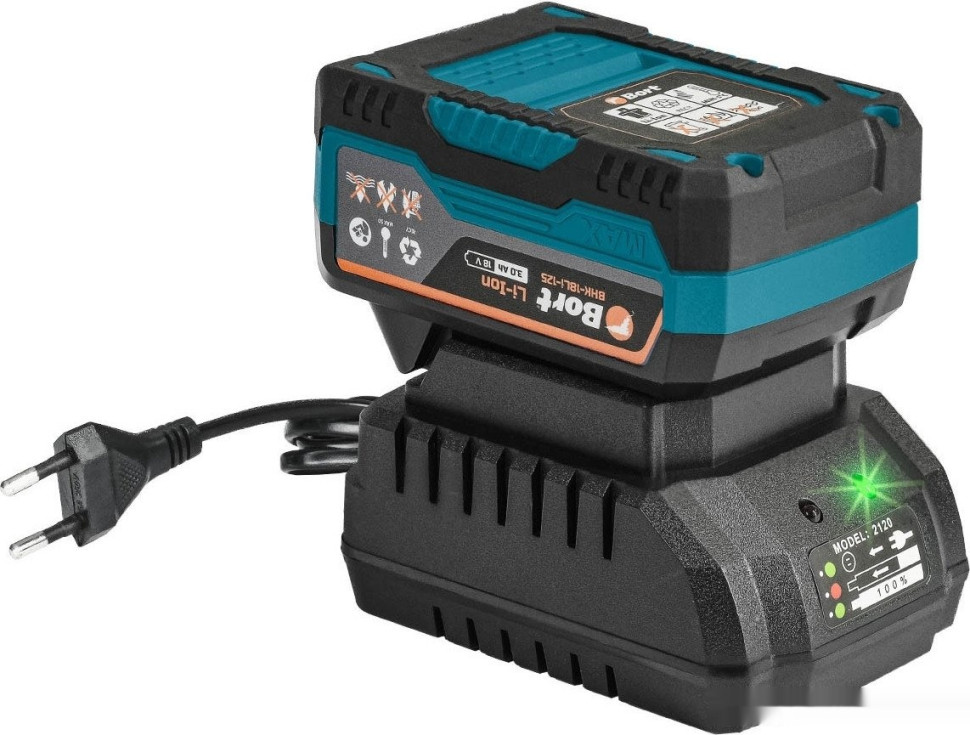 Дисковая (циркулярная) пила BORT BHK-18Li-125 (с 2-мя АКБ) Дисковая (циркулярная) пила BORT BHK-18Li-125 (с 2-мя АКБ)