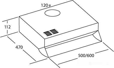 Вытяжка CATA F 2050 White