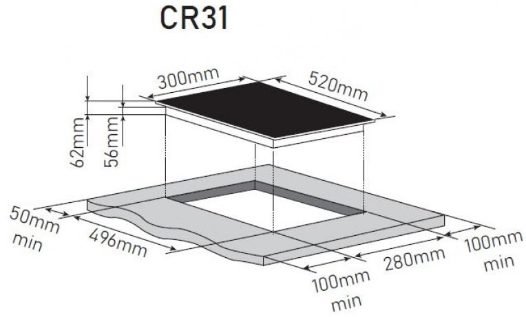 Варочная панель Zorg CR31 black Варочная панель Zorg CR31 black