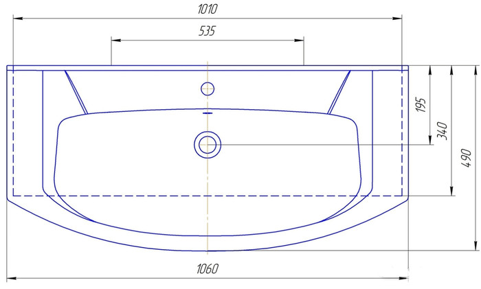 Умывальник Kirovit Элеганс 1050