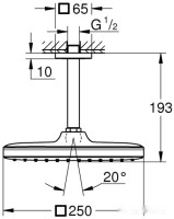 Душевая система Grohe Tempesta 250 Cube 26683000
