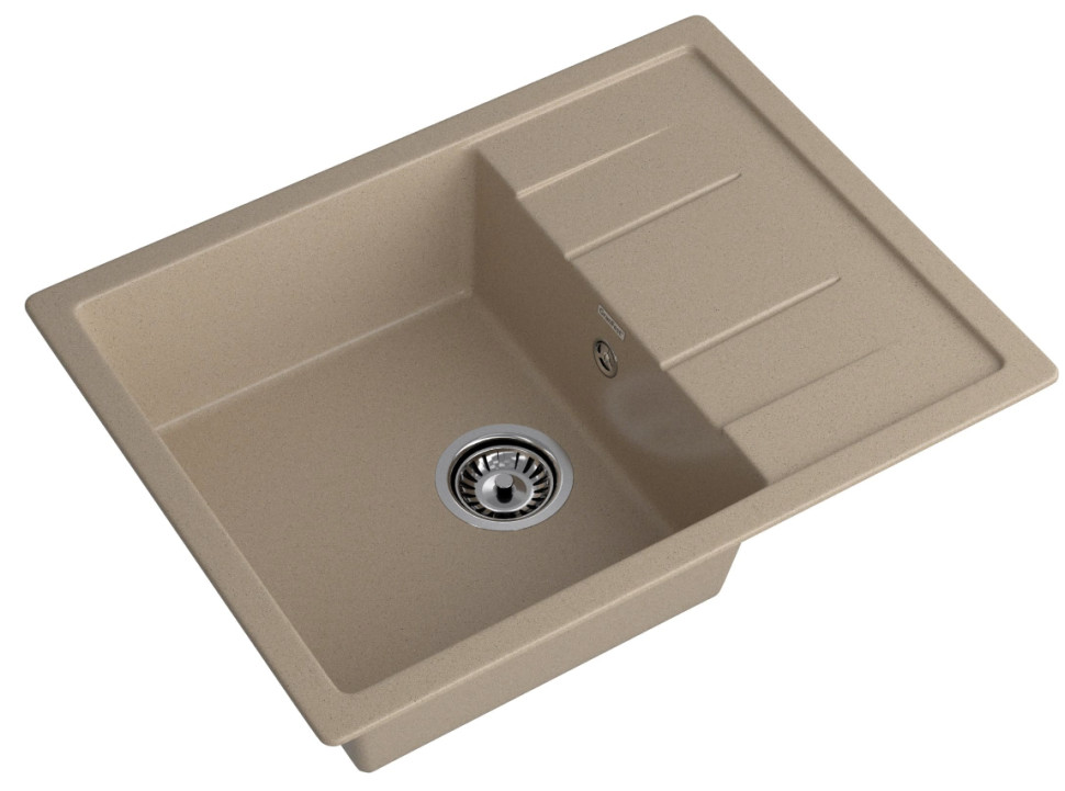 Кухонная мойка GranFest GF-Q650L (песочный) Кухонная мойка GranFest GF-Q650L (песочный)
