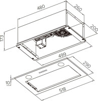 Вытяжка Weissgauff Box 1000 BL Sensor