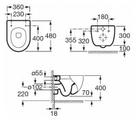Унитаз Roca Meridian 893104110