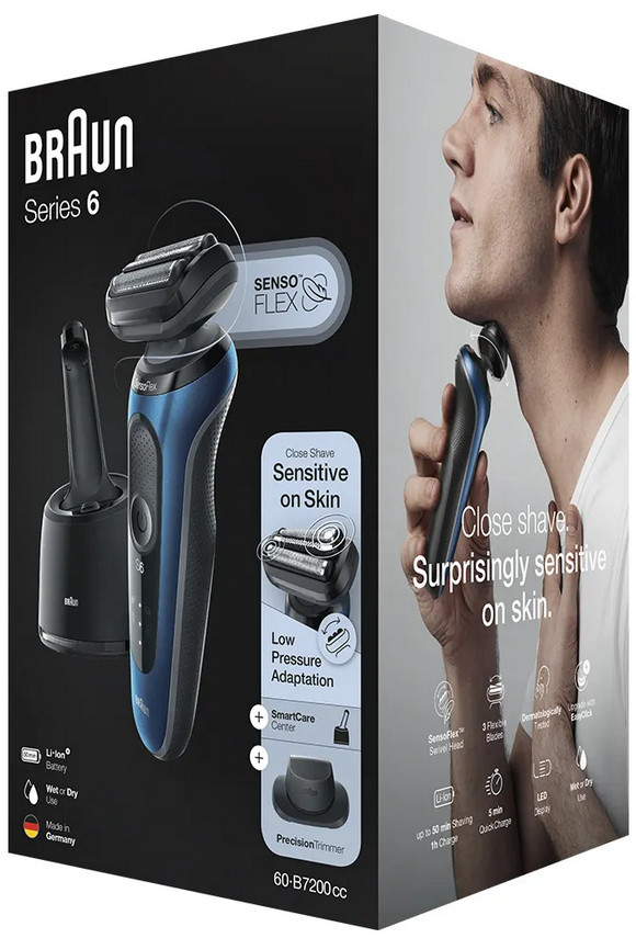 Электробритва мужская Braun Series 6 60-B7200cc Электробритва мужская Braun Series 6 60-B7200cc