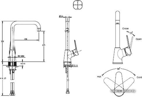 Смеситель Bravat Eco-D F793158C-1