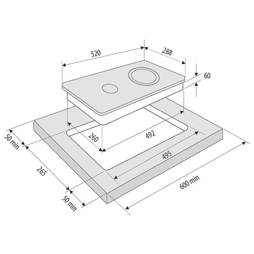 Варочная панель Krona ORSA 30 BL Варочная панель Krona ORSA 30 BL