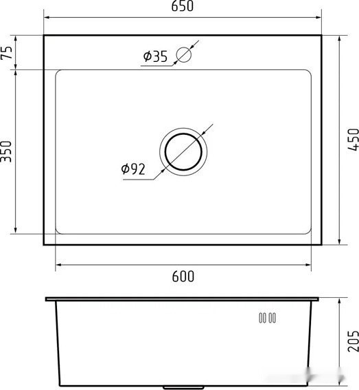 Кухонная мойка GranFest Metal нержавеющая сталь AISI 304 GF-6545 (с сифоном) Кухонная мойка GranFest Metal нержавеющая сталь AISI 304 GF-6545 (с сифоном)