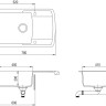 Кухонная мойка AquaSanita Lira SQL101AW (графит 222) Кухонная мойка AquaSanita Lira SQL101AW (графит 222)