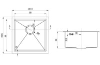 Кухонная мойка Zorg INOX X-4444