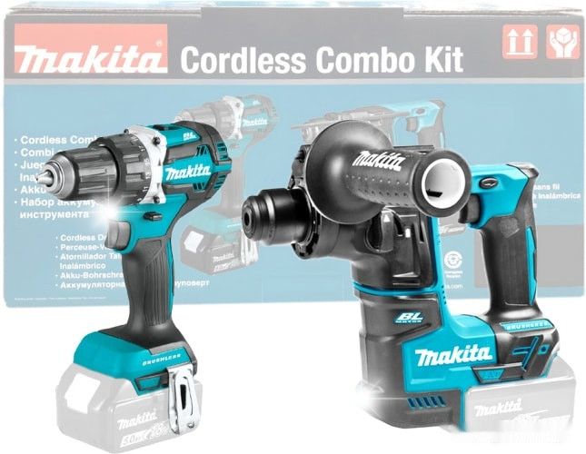 Набор аккумуляторного инструмента Makita DLX2278 (шуруповерт, перфоратор, без АКБ)