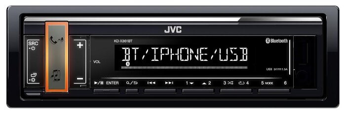 Автомагнитола JVC KD-X361BT