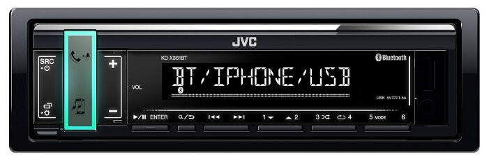 Автомагнитола JVC KD-X361BT