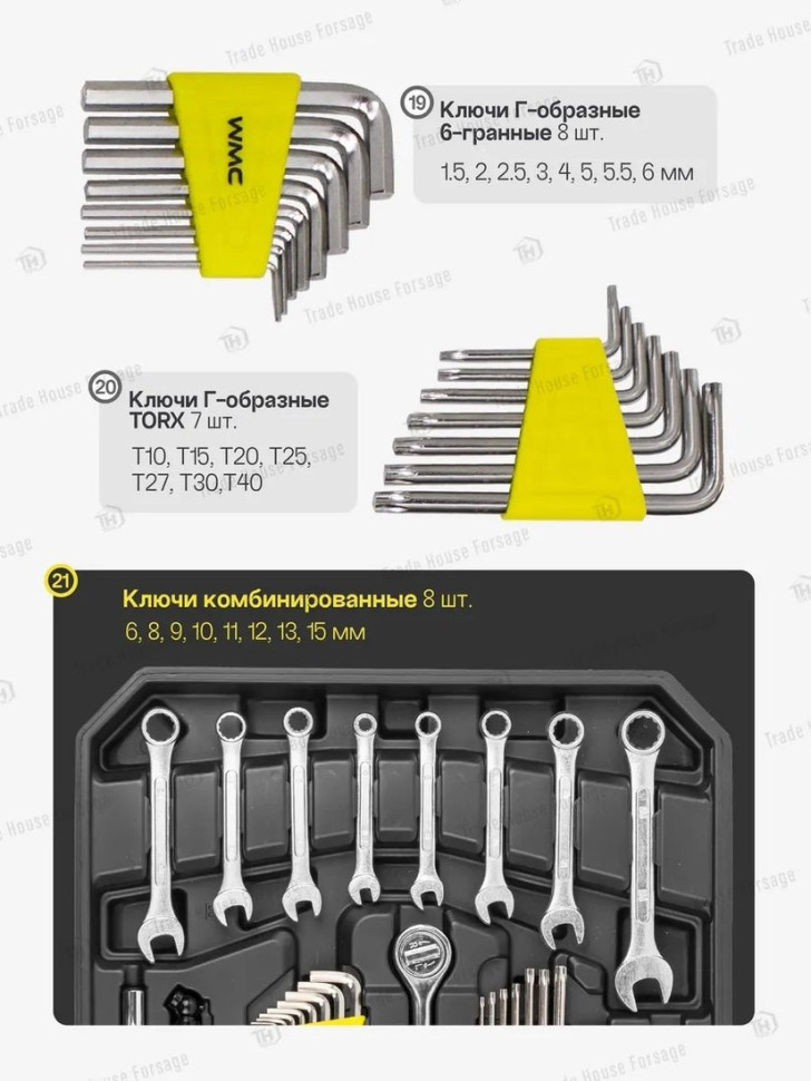 Универсальный набор инструментов WMC Tools 186-3(57357) Универсальный набор инструментов WMC Tools 186-3(57357)