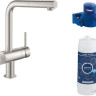 Смеситель Grohe Blue Pure Minta 119707 (суперсталь)