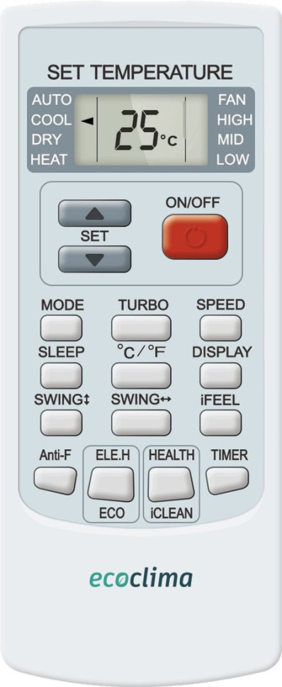 Кондиционер Ecoclima Frost line On-Off ECW-AX12/FB-4R1