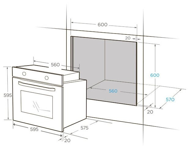 Духовой шкаф Midea MO13000GB Духовой шкаф Midea MO13000GB