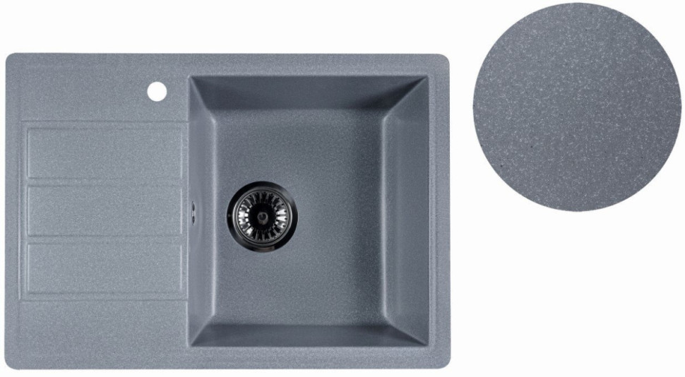 Кухонная мойка Marblan Recta R (серебристый) Кухонная мойка Marblan Recta R (серебристый)