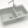 Кухонная мойка Marrbaxx Карельский камень модель 191/Q10 F191Q010 (серый/светло-серый)