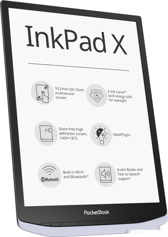 Электронная книга PocketBook InkPad X (серый)