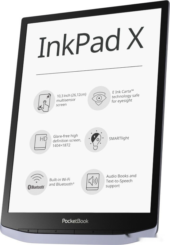 Электронная книга PocketBook InkPad X (серый)