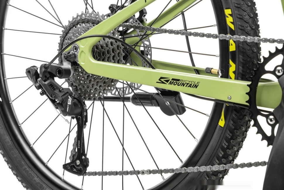 Велосипед Nialanti Fusion 1.0 MD 26 2024 (зеленый/серый) Велосипед Nialanti Fusion 1.0 MD 26 2024 (зеленый/серый)