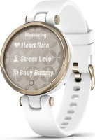 Умные часы Garmin Lily (кремово-золотистый/силиконовый ремешок)