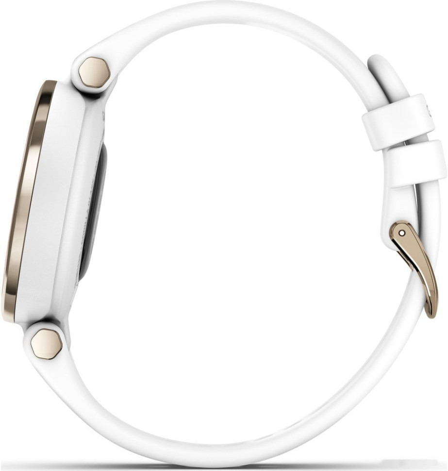Умные часы Garmin Lily (кремово-золотистый/силиконовый ремешок)