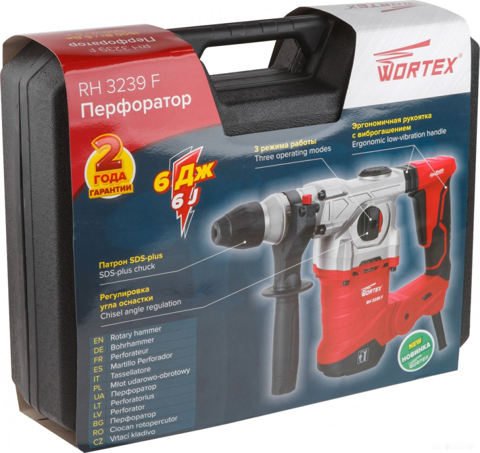 Перфоратор Wortex RH 3239 F RH3239F1129 Перфоратор Wortex RH 3239 F RH3239F1129