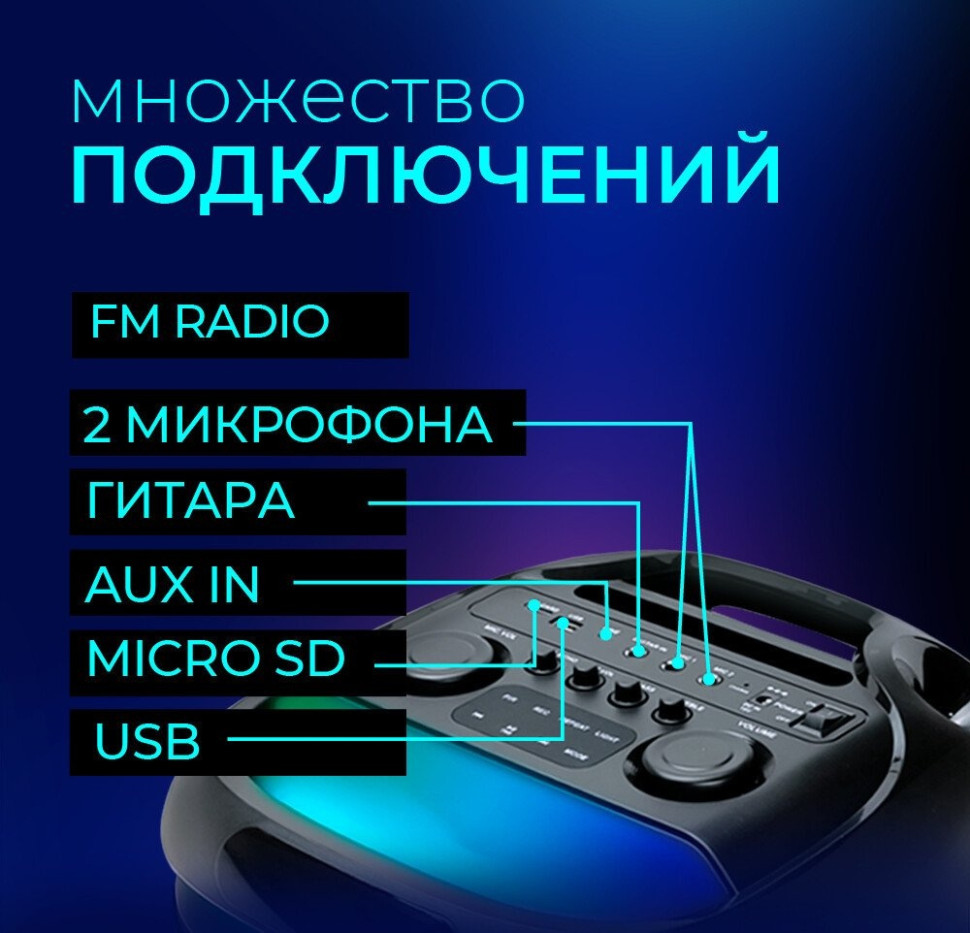 Портативная акустика Ginzzu GM-118